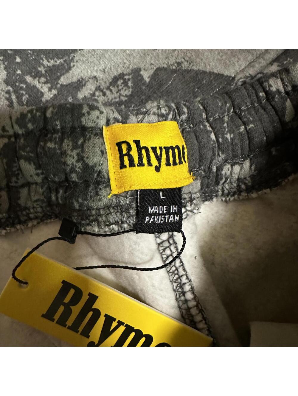 RHYME Men’s gray hunters camouflage tree hooded shorts sweatsuit large - Picture 4 of 6